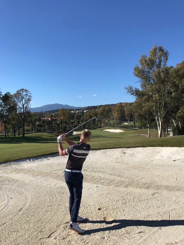 Sortie de bunker au golf d'Atalaya (Marbella-Espagne)