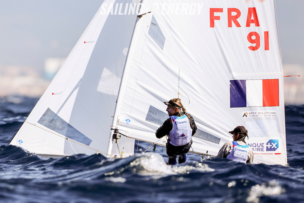 Notre équipage au près lors de la Semaine Olympique Française
